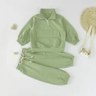 Fashion Clothes Boy Sports Clothing Solid Color Big Boy Children's Sweater Suit Kids Fashion Boys Clothes Sets