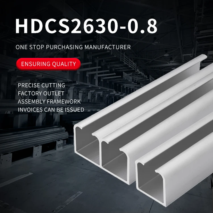 30 * 32 Hanging Rail U-shaped groove Assembly Line Extruded Aluminum Profile Hanging Strip Placed Pulley Slide Rail factory