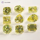 Gemstone AAA Gems Vvs Colored Fancy Shape Loose Gemstone Yellow Moissanite Loose