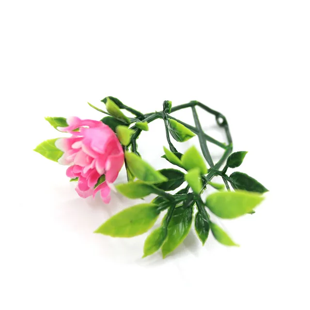 Home Decor High Quality Faux Topiary Boxwood Leaves and Rose  Artificial Flower Balls