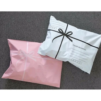 100% Biodegradable cornstarch postal courier mailing polybag custom print delivery plastic poly mail packaging bag for clothes