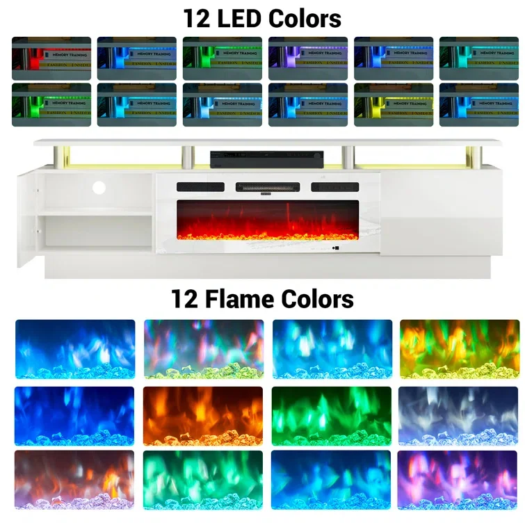 Electric Fireplace, 70'', 80'' - detail 8