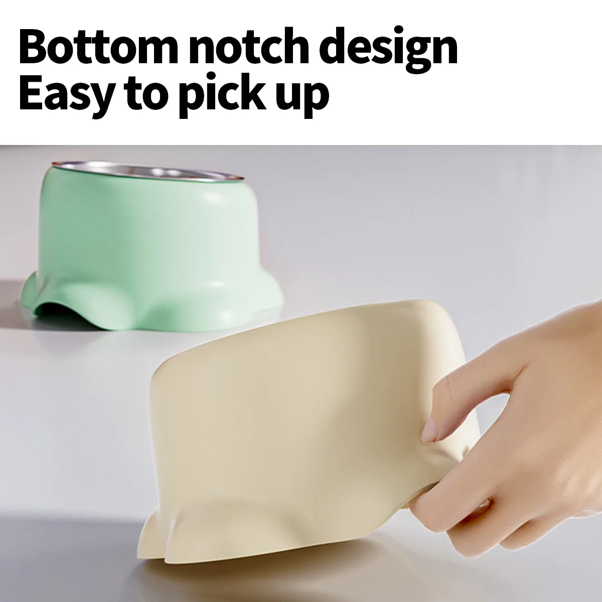 New Octopus Shaped Pet Bowl Anti-upset Plastic Stainless Steel Feeding Bowl Cervical Spine protection Drinking Bowl Pet Products details