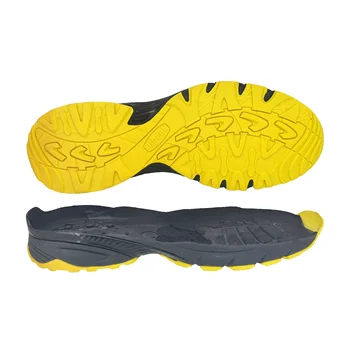 RISVINCI New arrival double color anti-slip running sport shoe sole unisex rubber+EVA+TPU training shoes sole