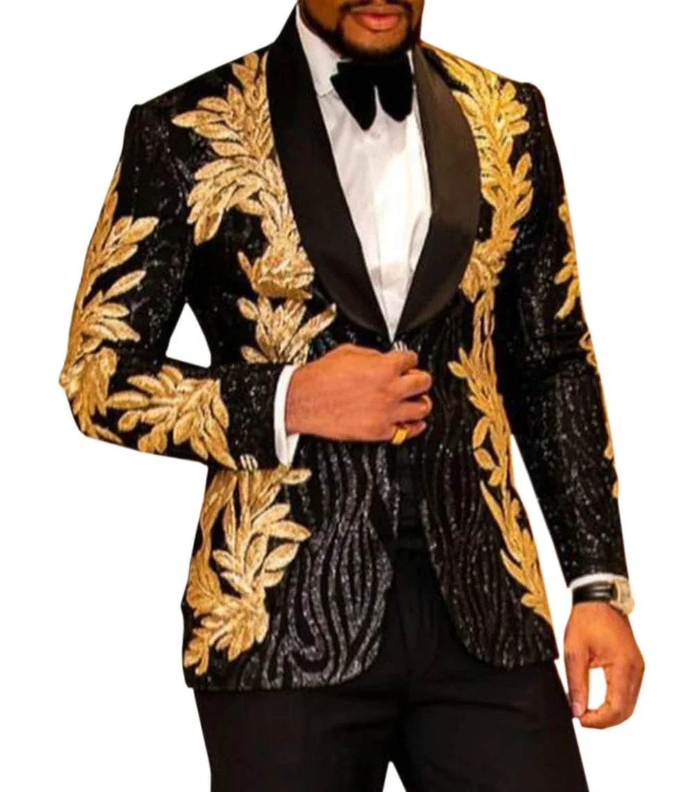 sequin suit men's