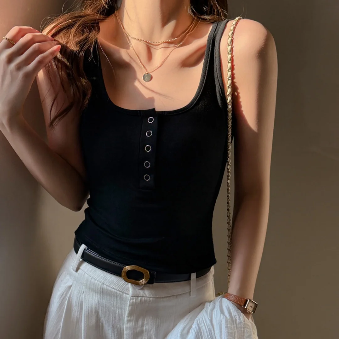 Fashion Casual Women's Camisole Soft Fitting Simple Design Daily Home Outdoor Commute Top