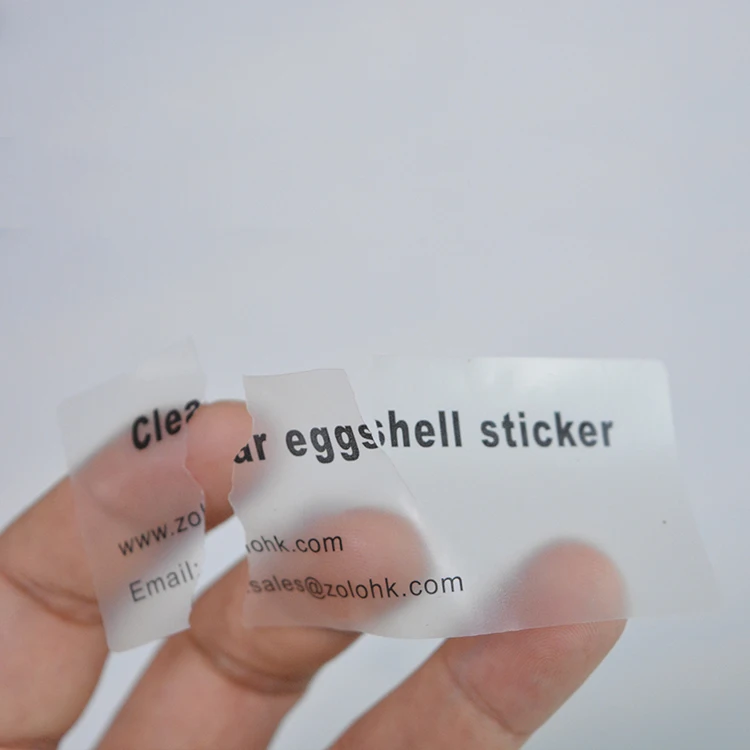 Customized Destructible Labels For Security Seal Purpose Eggshell