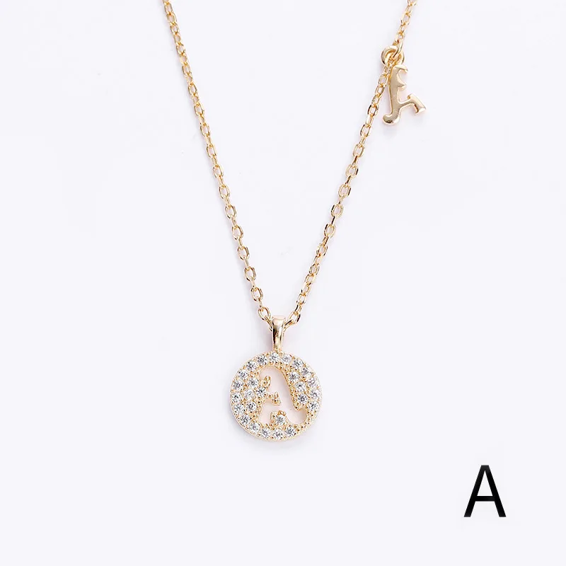 Stylish 26 Alphabet Initial Zircon 925 