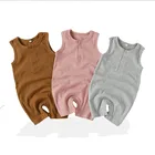 Short Onesie Organic Cotton Baby Clothes Summer Sleeveless Short Romper Organic Cotton Onesie Baby Clothes
