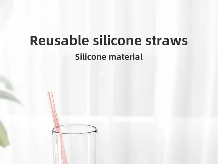 product 1pc bpa free reusable transparent silicone soft drinking straws cleaning brush set eco friendly bar accessories-0