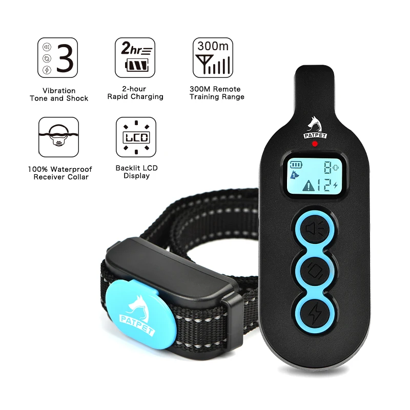 Eco Friendly Feature Remote Pets Slave Shocks Anti Bark Dogs Collars