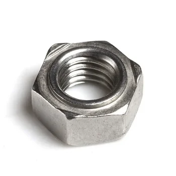 Handan Factory Carbon Steel Grade Weld Hexagon Nuts Finish Zp Plain