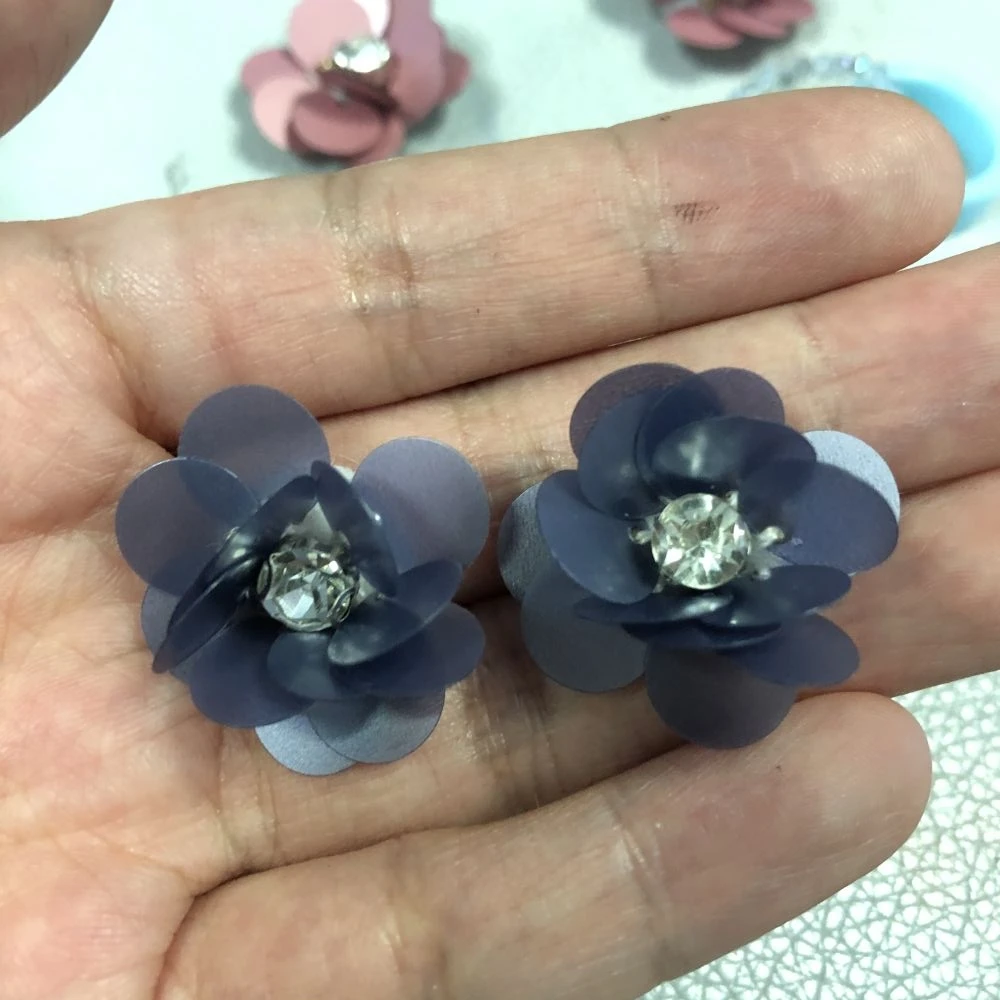 10 Fiori Di Paillettes Di Cristallo - Per Cucire Su Abiti, Borse, Scarpe, Decorazione Fai Da Te