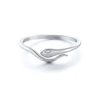 Snake Ring Snake S925 Sterling Silver European And American Trendy Snake Open Ring