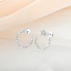Earring 2021 New Fashion Classic Style Cc Irregular Earring Women Moon And Star Open Circle Earring