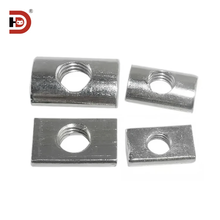 Aluminum Profile Fastening Accessories, Semi-circular Nut, M6 M8 High Hardness bar Nut for Aluminum Profile Rear Installation factory