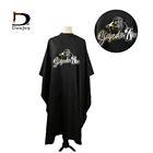 Cape Black Barber Cape With Logo Custom Salon Cape Shawl Cutting Hairdressing Cape Cover