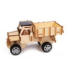 Wooden Toys Children For Kids Toy 2021 New Kids Wooden Toys DIY 3D Wooden Cars - Solar Truck Games Toys For Children