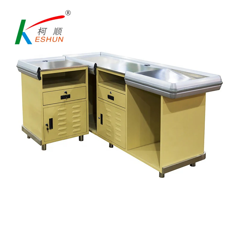 Supermarket Cashier Checkout Counter Table Desk Counter