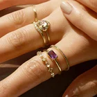 Eternity Band Ring Rings Bohemia Delicate Girl Gift Cubic Zirocnia Eternity Band Ring Wholesale