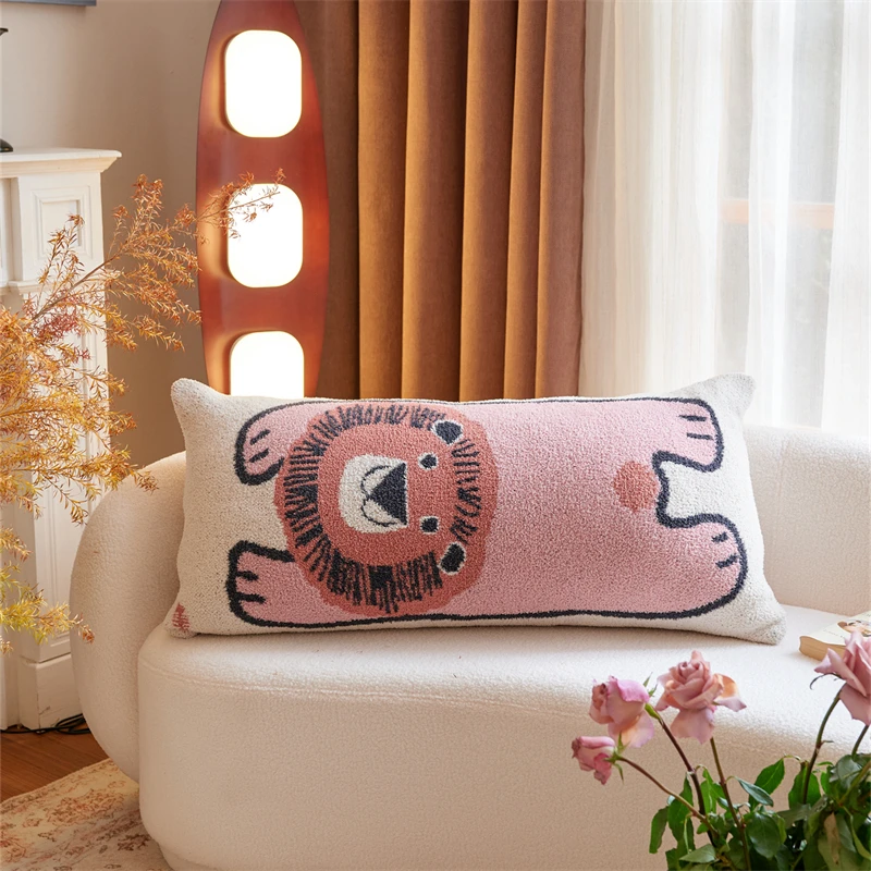 product ly factory direct knitted jacquard decorative pillows for home decoration interesting and vivid-61