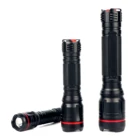 High Power Aluminium HandheldFlashlight LED Torch Light With Adjustable Convex Lens For Camping Hiking Walking