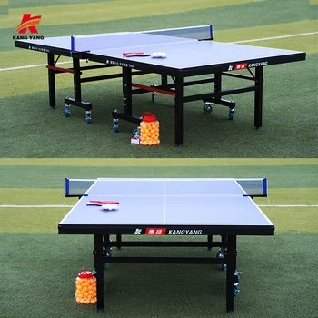 18/25mm Indoor Ping Pong table MDF 8 Wheels Foldable Removable Table Tennis Tables