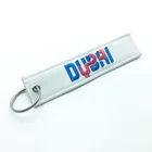 Logo Keychain Personalized Custom Logo Wholesale High Quality Custom Logo Embroidered Fabric Keychain For Gifts