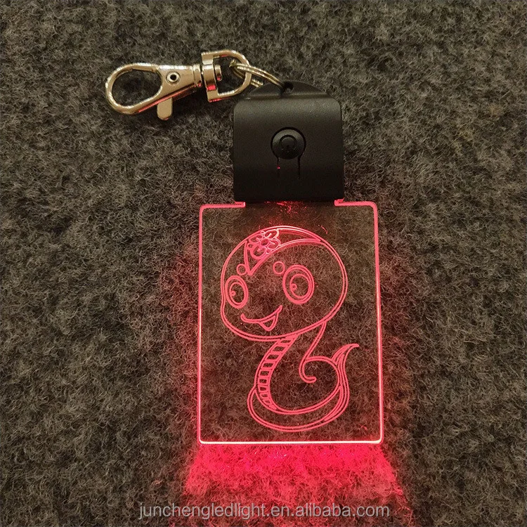 llaveros acrilicos Acrylic Keychain Led Night Light for Kids Gifts