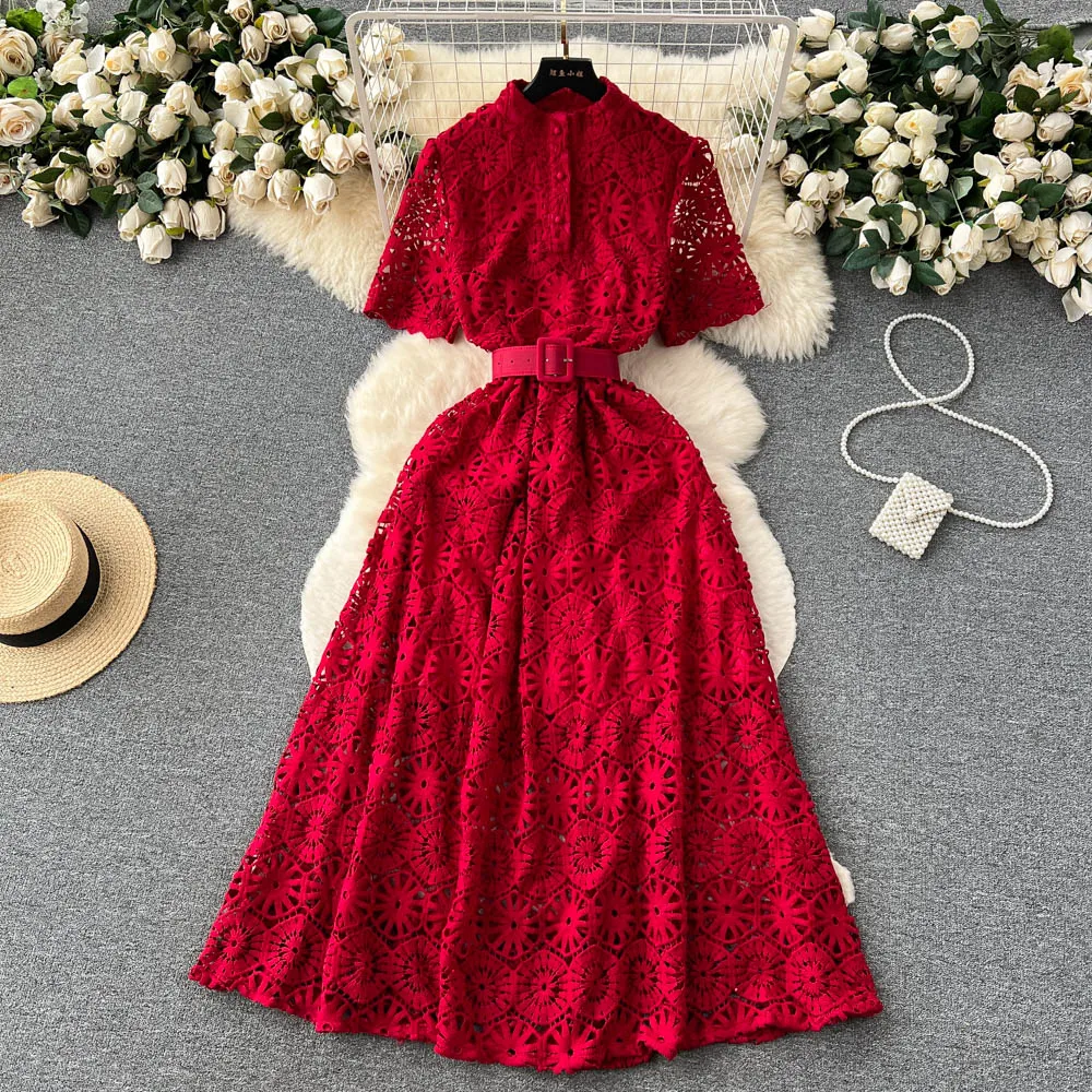 Wholesale Summer European And American Style Retro Lace Hollow Out