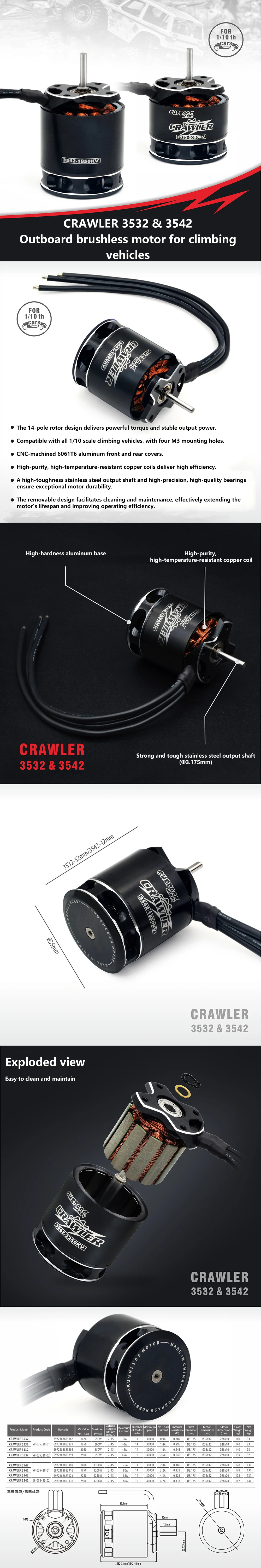External Rotor Motors, Brushless, FPV - detail 12