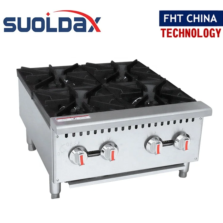 Souldax FHT-CHINA ETL Certificate Commercial Cooking range cooker restaurant two burner gas stove hotplate(HLS-2)