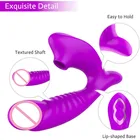 10 Sucking Licking Vibrating Masturbation Penis Dildo 2 In 1 Clit Sucking Anal Vibrator Sex Toys
