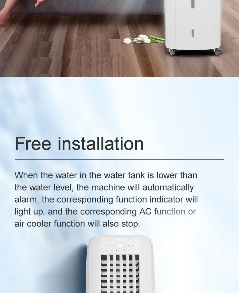 Evaporative Air Cooler, Portable, 220, 9000 - detail 42