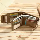 Leather Wallet Wallet Men Men Short Type Genuine Leather Bifold Wallet Coin Purse Wallet To Hold Many Cards