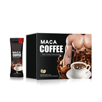 Hot Selling OEM Strong Man Power Energy Black Coffee Tongkat Ali Maca Instant Coffee for Men and Women