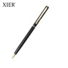 Ball Pen 2020 Gift Promotional Ball Pen Customized Logo Black White Slim Metal Body Twist Ballpoint Pen