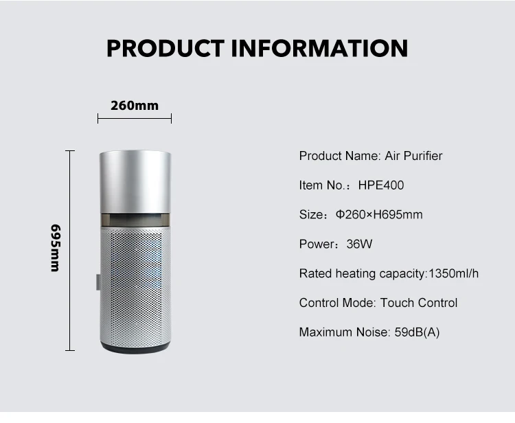 Air Purifier, Electric, HEPA Filter - detail 12