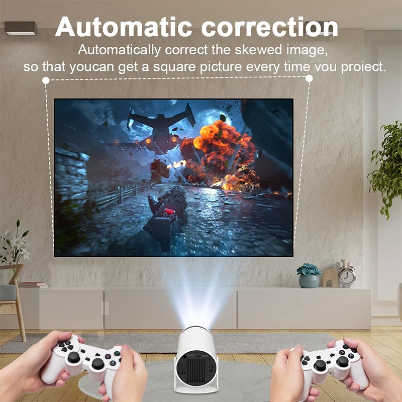 Ye X10 Plus  Game Projector Classic Retro Video Game Console 64GB 10000 Games LCD Potable Projector 4K Output  Hy300 Projector