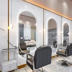 Barber Mirrors Salon Vanity Salon Rectangle Large Frameless Vanity Wall LED Lighted Makeup Barber Mirrors
