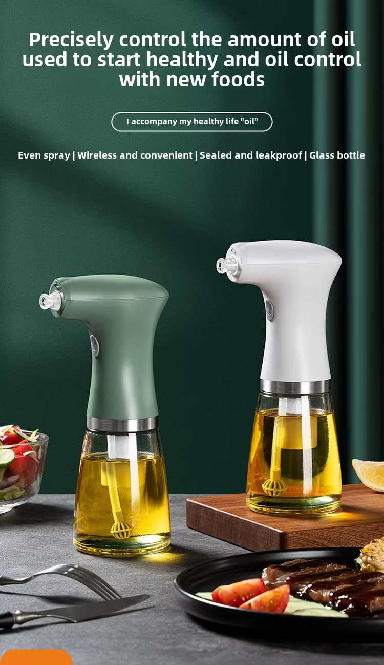 product thickened plastic usb rechargeable kitchen oil vinegar sprayer dispenser electric olive oil spray bottle for air fryer salad bbq-31