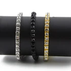 Custom Stone Custom Single Row Rhinestone Fashion Trend Luxury Natural Stone Bracelet Crystal Bracelet