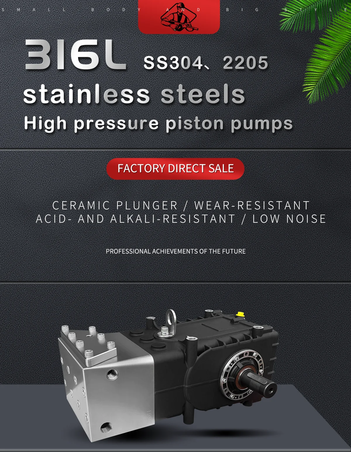 product 41lpm 600bar kfg1950 water pump supplier powerful high pressure cleaning machine stainless steel three cylinder plunger pump-2