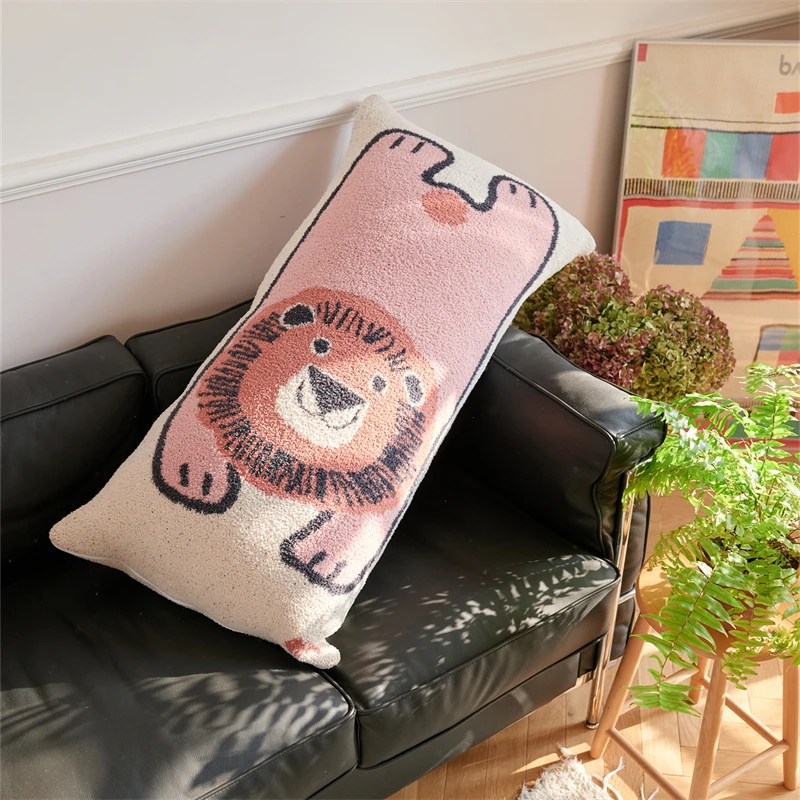 product ly factory direct knitted jacquard decorative pillows for home decoration interesting and vivid-62