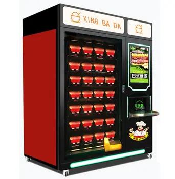 Hot Food Vending Machine With Microwave Hot Lunch Automatic Retail Food Sandwich Vending Machine