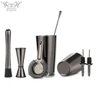 Cocktail Gold Stainless Steel Wine Set Mixer Cocktail Bar Utensils 7 Pieces Professional Bartender Kit