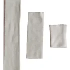 Disposable Gowns Rib Knitted Sleeves White Cuff