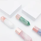 Aventurine Stone Aventurine Jasper Crystal Stone Point Column For Essential Oil Bottle