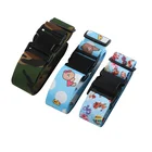 Adjustable Strap High Quality Adjustable Safe Luggage Belt Custom Logo Personalized Luggage Strap With Plastic Buckle