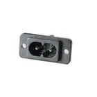 Power Black SZGOZIE Terminal Power Plug Inlet Socket AC 250V 2.5A Screw Mount Black